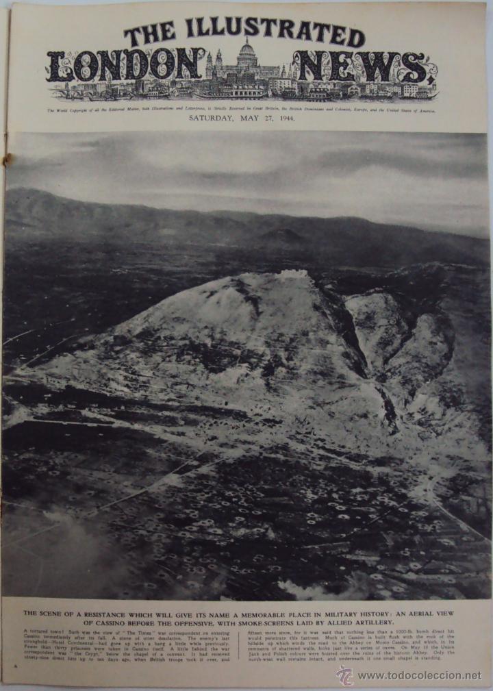 Military Antiques: THE ILLUSTRATED LONDON NEWS. (EN INGLES), II GUERRA MUNDIAL 27 MAYO 1944 N&ordm; 5484