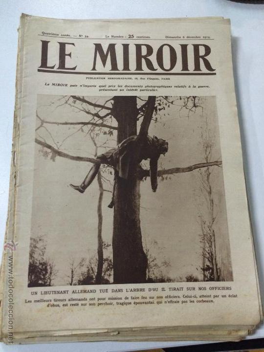 Military Antiques: ANTIGUO PERIODICO FRANCES LE MIROIR - PRIMERA GUERRA MUNDIAL WORLD WAR  WWI - N&ordm; 54 - 6 DIC 1914.