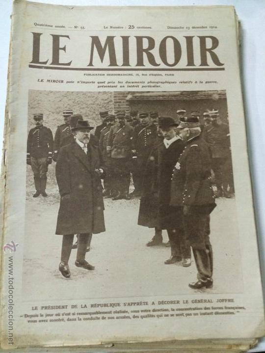 Military Antiques: ANTIGUO PERIODICO FRANCES LE MIROIR - PRIMERA GUERRA MUNDIAL WORLD WAR WWI - N&ordm; 55 - 13 DICI 1914.