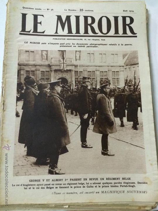Military Antiques: ANTIGUO PERIODICO FRANCES LE MIROIR - PRIMERA GUERRA MUNDIAL WORLD WAR WWI - N&ordm; 56 - NAVIDAD 1914.