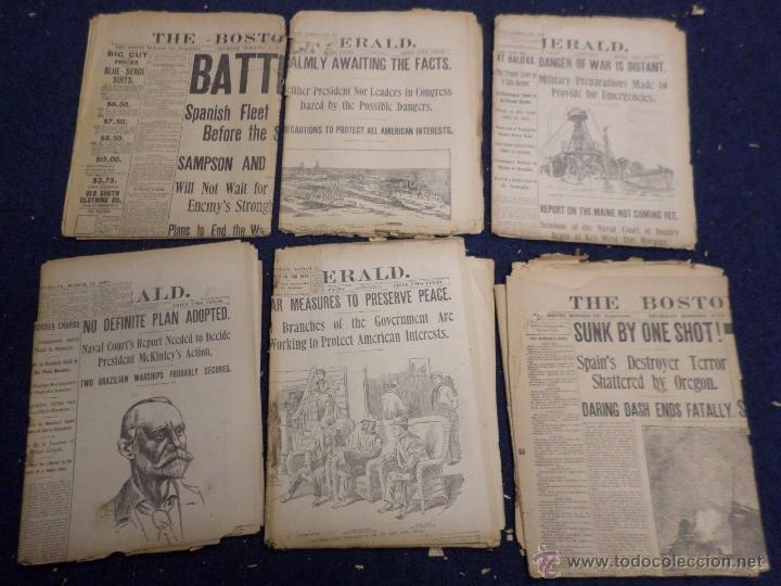 Militaria: GUERRA DE CUBA 1898 LOTE 24 PERIODICOS GRANDES TITULARES