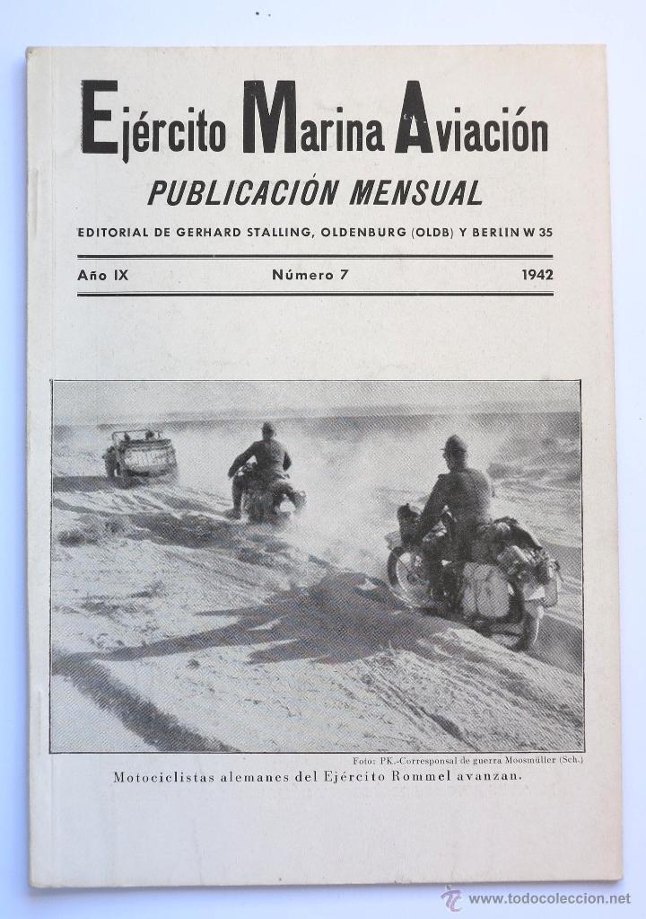 Military Antiques: Revista alemana de propaganda Ej&eacute;rcito Marina y Aire n&ordm; 7 de 1942