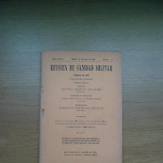 Militaria: REVISTA DE SANIDAD MILITAR - AÑO XXVI, NÚM 1 (ENERO DE 1936). Lote 55786352