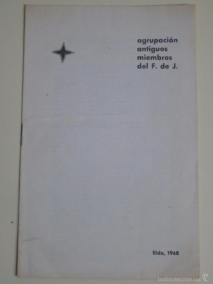 Militaria: DOCUMENTO POL&Iacute;TICO MILITAR. A&Ntilde;O 1968 ELDA, ALICANTE. AGRUPACI&Oacute;N MIEMBROS FALANGE. 10 GR