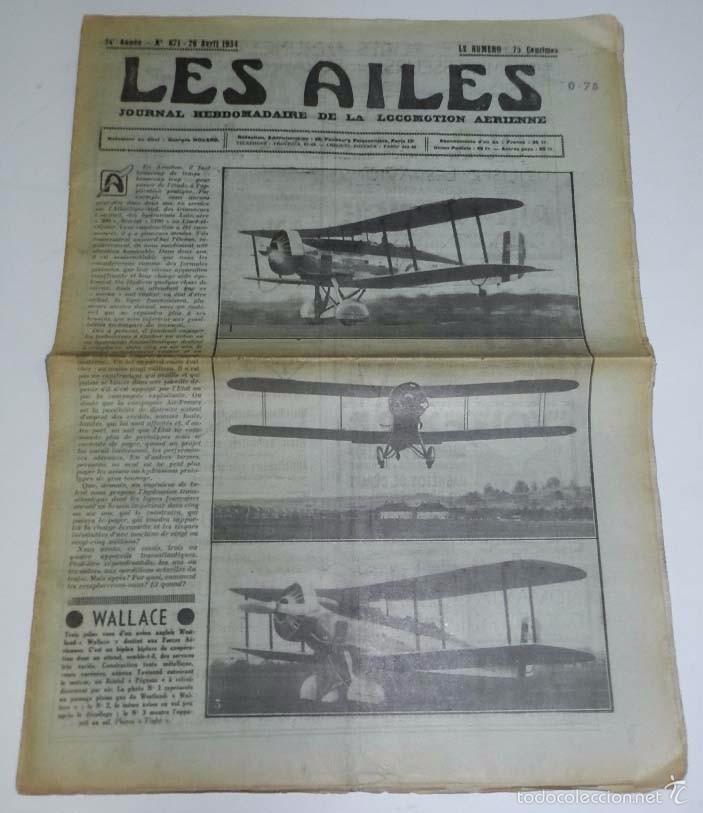 Military Antiques: Revista Les Ailes N&deg;671, revista aviaci&oacute;n, avi&oacute;n,Journal Hebdomadaire de la Locomotion A&eacute;rienne, 26