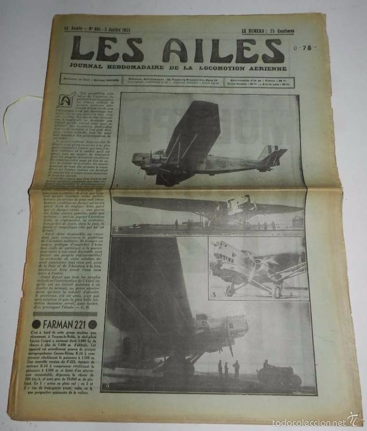 Military Antiques: Revista Les Ailes N&deg;681, revista aviaci&oacute;n, avi&oacute;n,Journal Hebdomadaire de la Locomotion A&eacute;rienne, 5 d