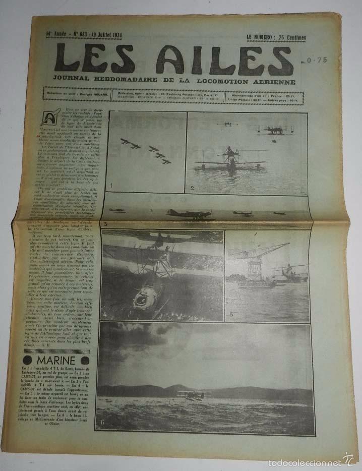 Militaria: Revista Les Ailes N&deg;683, revista aviaci&oacute;n, avi&oacute;n,Journal Hebdomadaire de la Locomotion A&eacute;rienne, 19