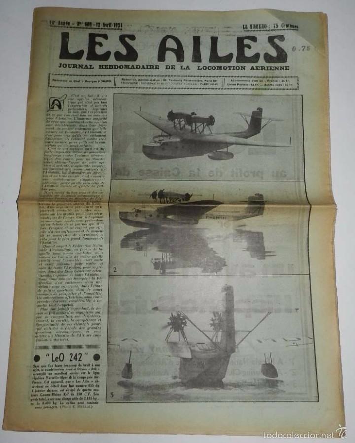 Military Antiques: Revista Les Ailes N&deg;669, revista aviaci&oacute;n, avi&oacute;n,Journal Hebdomadaire de la Locomotion A&eacute;rienne, 12