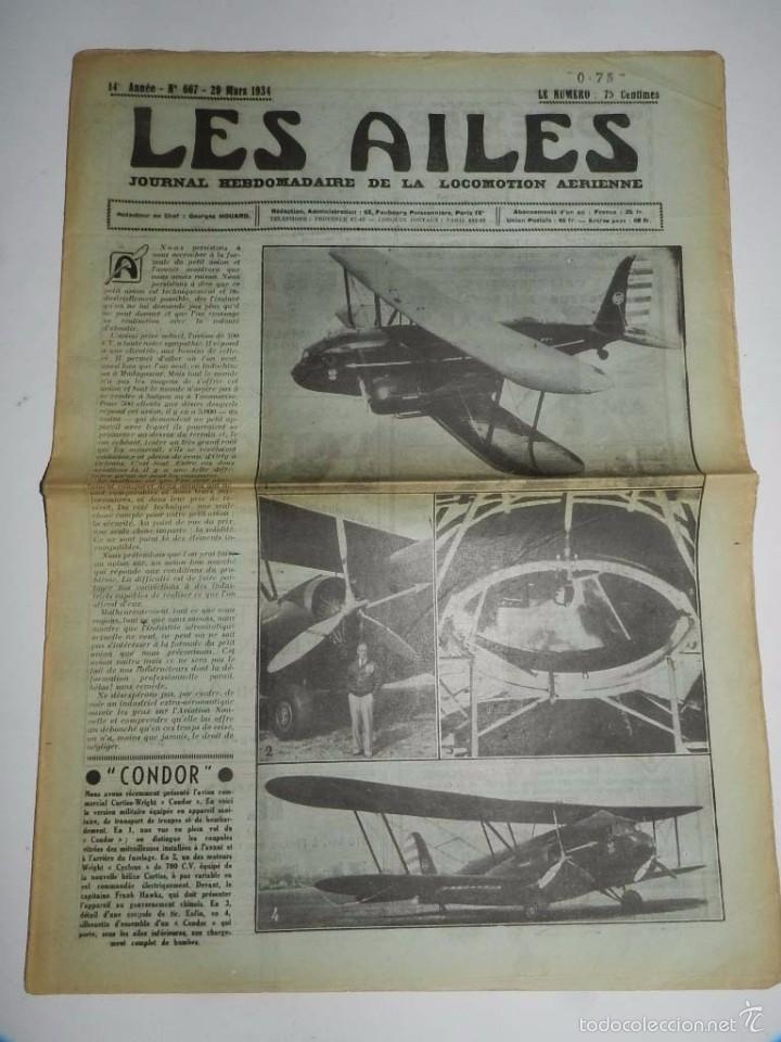Militaria: Revista Les Ailes N&deg;667, revista aviaci&oacute;n, avi&oacute;n, Journal Hebdomadaire de la Locomotion A&eacute;rienne, 29
