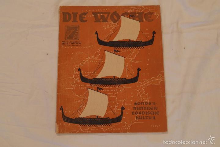 Military Antiques: Revista Die Woche. N&ordm; 36. Berlin, 9 septiembre 1933. En aleman.