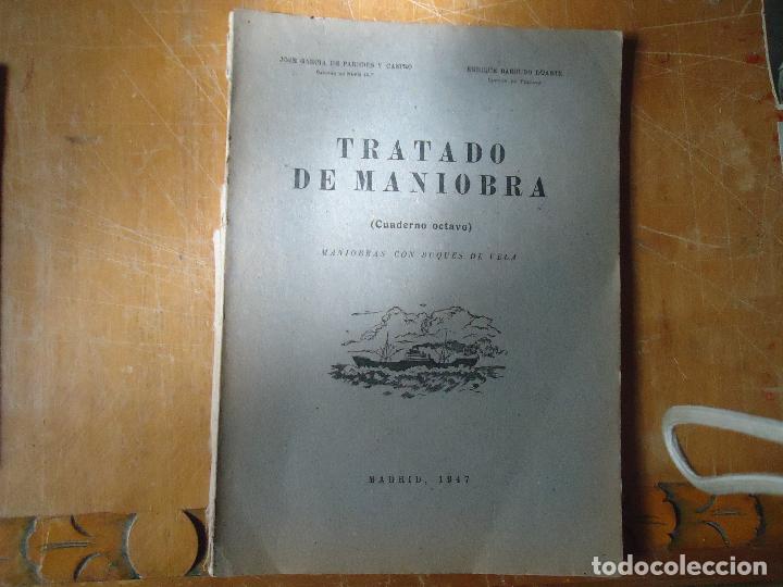 Military Antiques: barcos libro  - TRATADO DE MANIOBRA.BUQUES DE VELA CUADERNO MADRID.1947.  RUSTICA. GRABADOS.