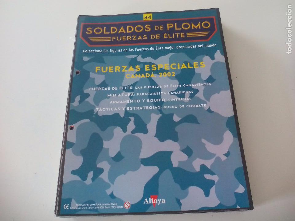 Militaria: Soldados de Plomo. Fuerzas de &Eacute;lite. Altaya Solo fasciculo, n&ordm; 44 Fuerzas especiales. Canad&aacute; 2002