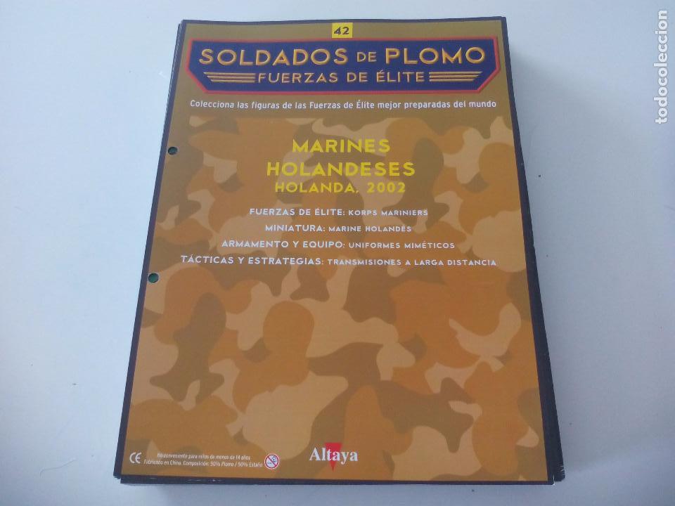 Militaria: Soldados de Plomo. Fuerzas de &Eacute;lite. Altaya Solo fasciculo, n&ordm; 42 Marines Holandeses. Holanda 2002