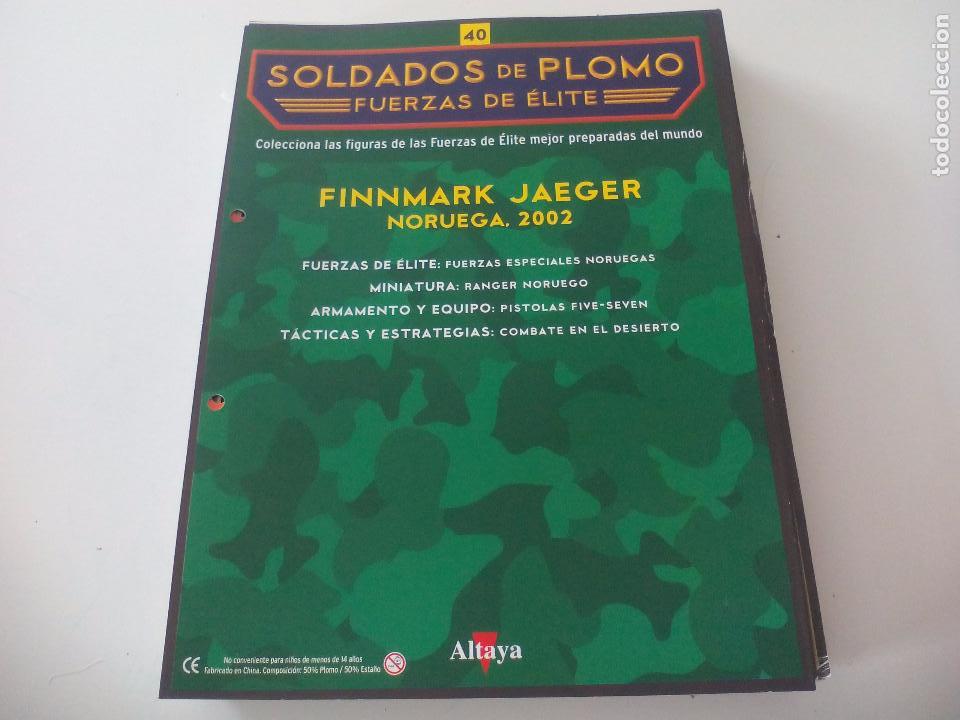Militaria: Soldados de Plomo. Fuerzas de &Eacute;lite. Altaya Solo fasciculo, n&ordm; 40 Finnmark Jaeger. Noruega 2002
