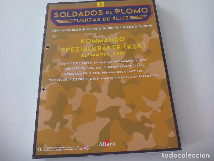 Militaria: Soldados de Plomo Fuerzas de &Eacute;lite Altaya Solo fasciculo n&ordm; 3. Kommando Spezialkr&auml;fte (KSK) Alemania