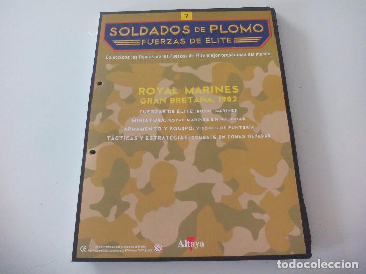 Militaria: Soldados de Plomo Fuerzas de &Eacute;lite Altaya Solo fasciculo n&ordm; 7 Royal Marines. Gran Breta&ntilde;a 1982