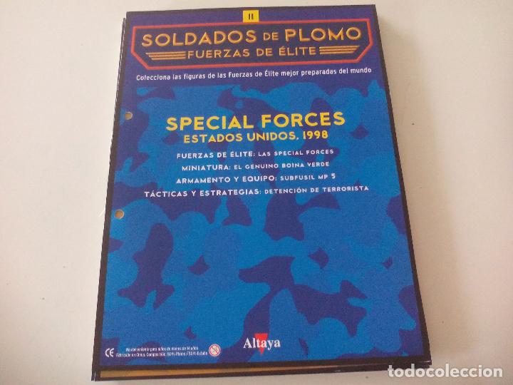 Militaria: Soldados de Plomo Fuerzas de &Eacute;lite Altaya Solo fasciculo n&ordm; 11 Special Forces Estados Unidos 1988.