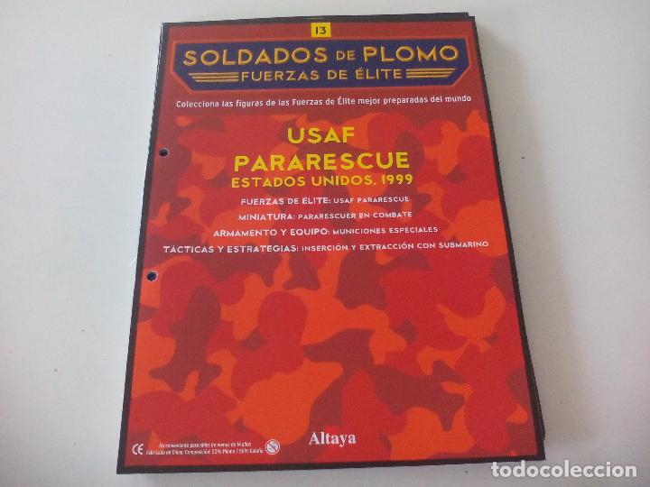 Militaria: Soldados de Plomo Fuerzas de &Eacute;lite Altaya Solo fasciculo n&ordm; 13. Usaf Pararescue. estados Unidos.1999