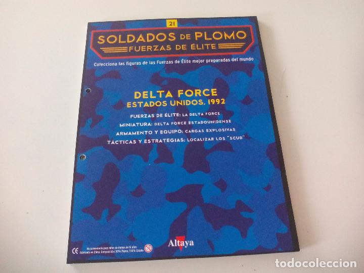 Militaria: Soldados de Plomo Fuerzas de &Eacute;lite Altaya Solo fasciculo n&ordm; 21. Delta Force. Estados Unidos. 1992
