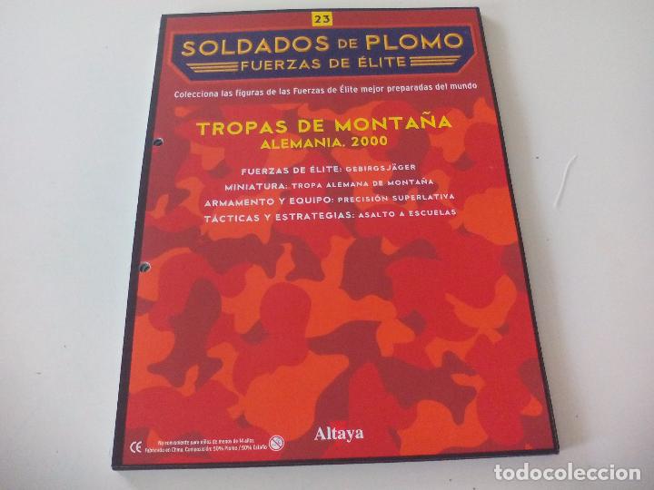 Militaria: Soldados de Plomo Fuerzas de &Eacute;lite Altaya Solo fasciculo n&ordm; 23. Tropas de MOnta&ntilde;a. Alemania 2000
