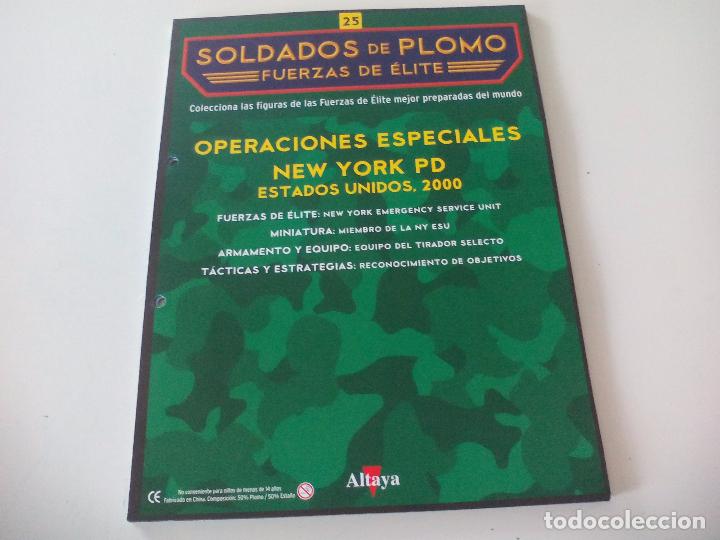 Militaria: Soldados de Plomo Fuerzas de &Eacute;lite Altaya Solo fasciculo n&ordm; 25. Operaciones Especiales New York PD.