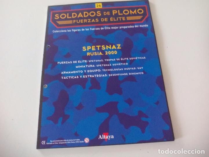 Militaria: Soldados de Plomo Fuerzas de &Eacute;lite Altaya Solo fasciculo n&ordm; 26. Spetsnaz Rusia 2000