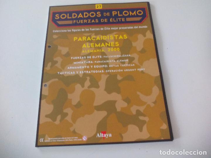Militaria: Soldados de Plomo Fuerzas de &Eacute;lite Altaya Solo fasciculo n&ordm; 27. Paracaidistas Alemanes. Alemania