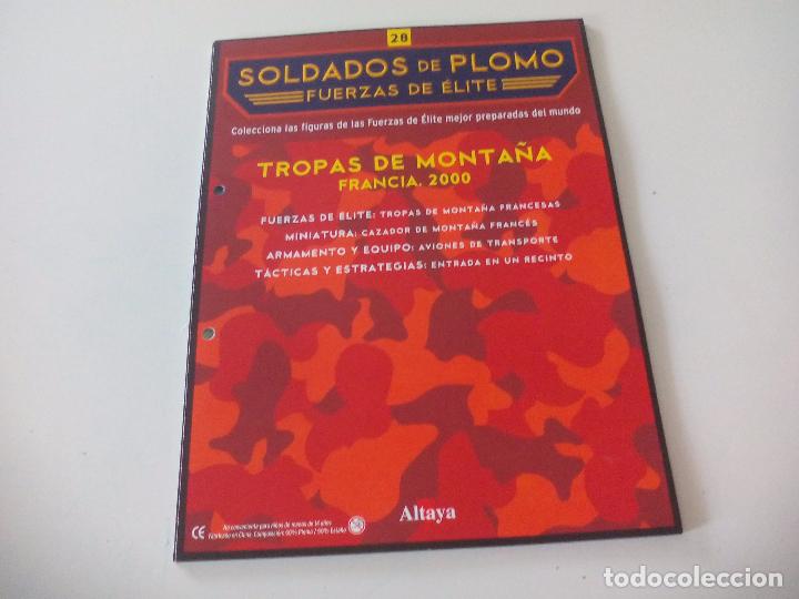 Militaria: Soldados de Plomo Fuerzas de &Eacute;lite Altaya Solo fasciculo n&ordm; 28 Tropas de Monta&ntilde;a Francia 2000