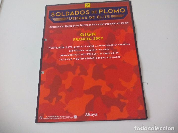 Militaria: Soldados de Plomo Fuerzas de &Eacute;lite Altaya Solo fasciculo n&ordm; 33. GIGN. Francia 2002