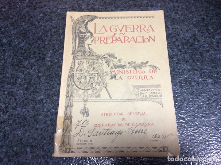 Military Antiques: LA GUERRA Y SU PREPARACI&Oacute;N.ESTADO MAYOR CENTRAL.. OCTUBRE 1926 A&Ntilde;O XI N&ordm; 4