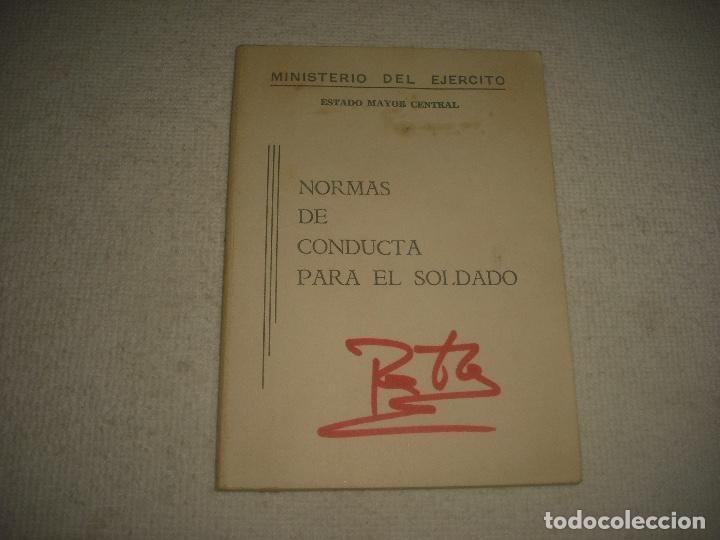 Militaria: NORMAS DE CONDUCTA PARA EL SOLDADO 1971 . MINISTERIO DEL EJERCITO