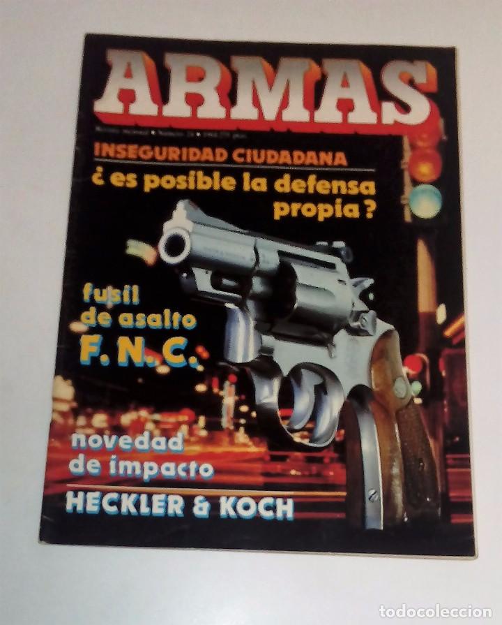 Militaria: REVISTA ARMAS N&ordm; 24 (1984) CON P&Oacute;STER BUEN ESTADO VER FOTOGRAF&Iacute;AS Y/O CONSULTAR