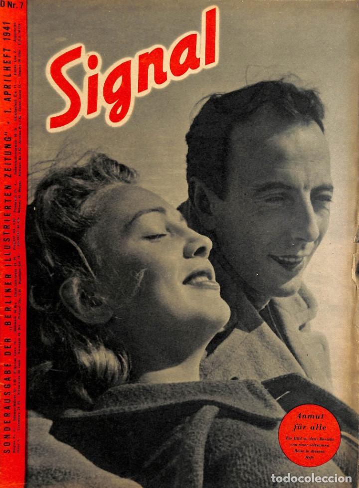 Militaria: D5315	SIGNAL	-No.	D	7-1941	Revista Alemana III Reich	SIGNAL German issue - illustrated german magazi