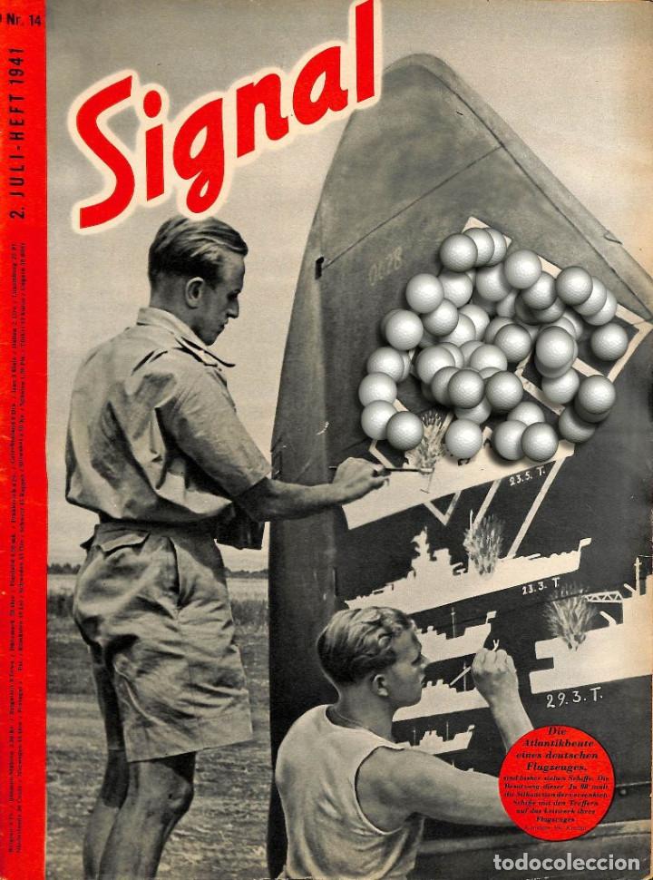 Militaria: D5322	SIGNAL	-No.	D	14-1941	Revista Alemana III Reich	SIGNAL German issue - illustrated german magaz