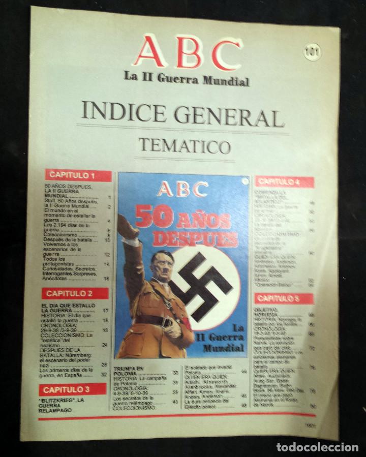 Militaria: INDICE GENERAL TEMATICO. ABC - La I4 Guerra Mundial. - Fasc&iacute;culo N&ordm; 101. 1989