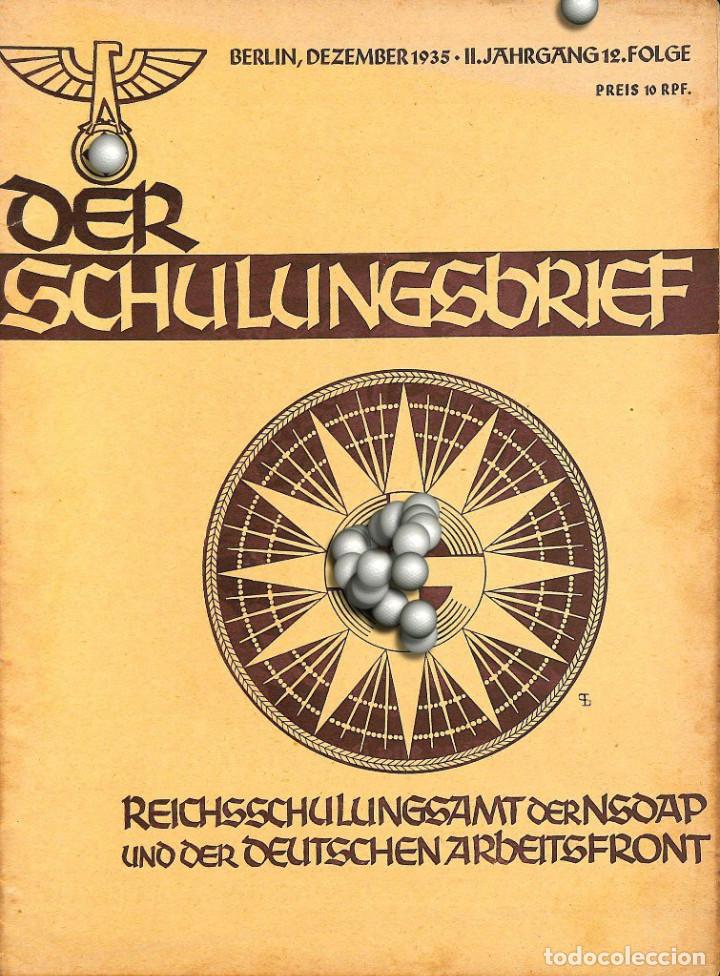 Military Antiques: 6402	REVISTA NAZI 3.Reich	DER SCHULUNGSBRIEF	No. 12	-1935	2nd year, December	-	Von der ewigen Geburt