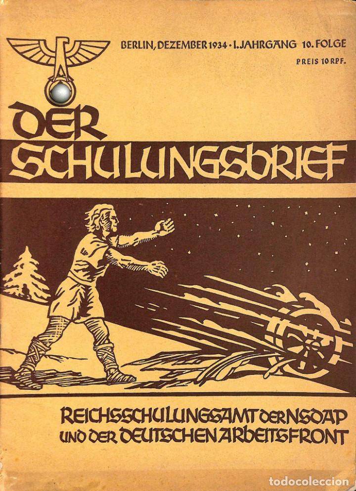 Military Antiques: 6561	REVISTA NAZI 3.Reich	DER SCHULUNGSBRIEF	10	-1934	1st year, December	-	Julfest - Weihnachten, Si