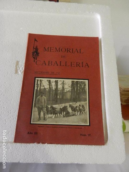 Militaria: REVISTA MEMORIAL DE CABALLER&Iacute;A A&Ntilde;O III N&Uacute;M. 27 SEPTIEMBRE DE 1918. SUMARIO.