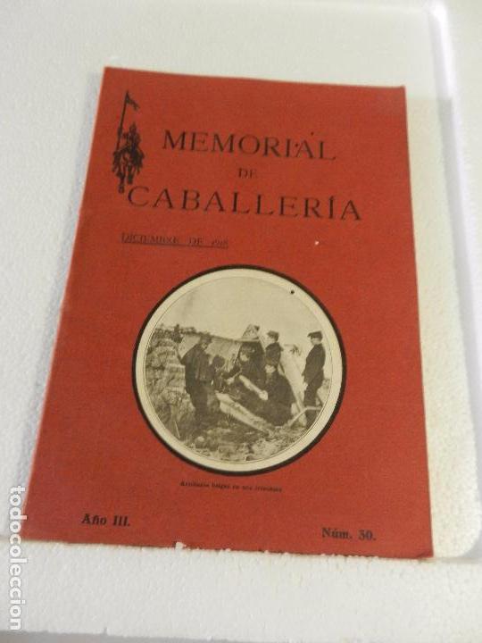 Militaria: REVISTA MEMORIAL DE CABALLER&Iacute;A A&Ntilde;O III N&Uacute;M. 30 DICIEMBRE DE 1918. SUMARIO.