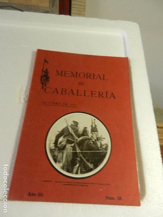 Militaria: REVISTA MEMORIAL DE CABALLER&Iacute;A A&Ntilde;O III N&Uacute;M. 28 OCTUBRE DE 1918. SUMARIO.