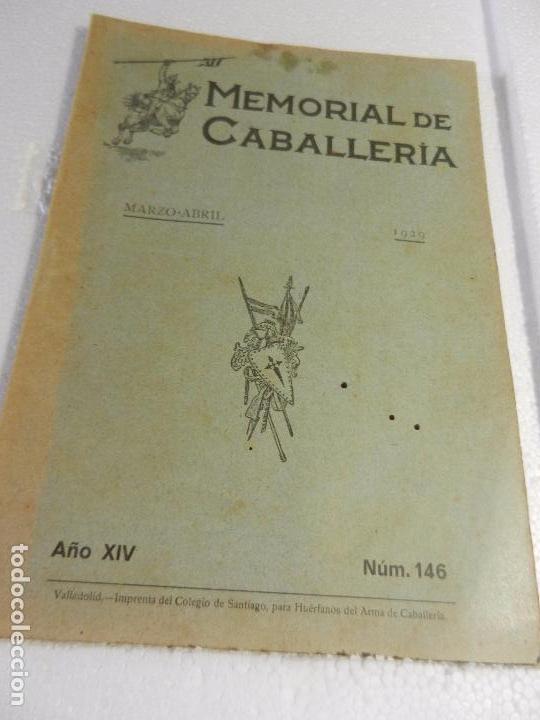Militaria: REVISTA MEMORIAL DE CABALLER&Iacute;A A&Ntilde;O XIV N&Uacute;M. 146 MARZO-ABRIL DE 1929. SUMARIO.