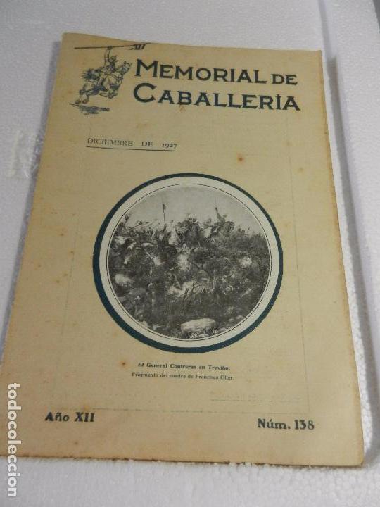 Militaria: REVISTA MEMORIAL DE CABALLER&Iacute;A A&Ntilde;O XII N&Uacute;M. 138 DICIEMBRE DE 1927. SUMARIO