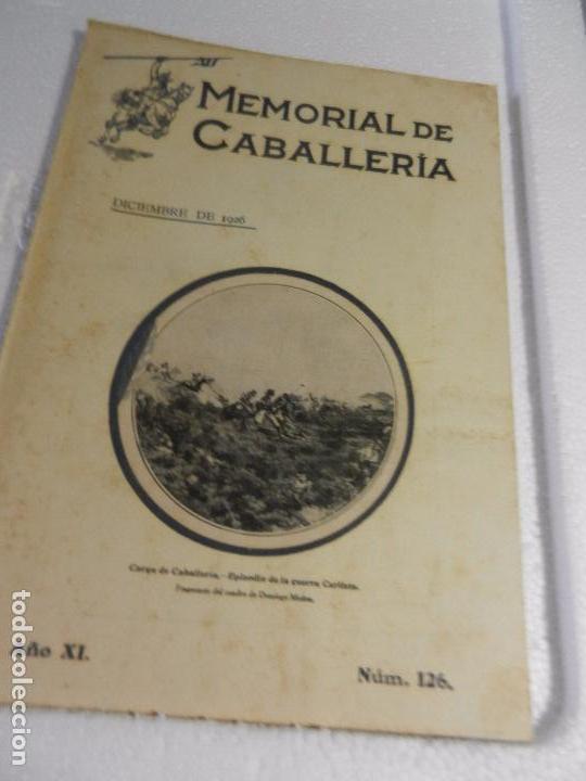 Militaria: REVISTA MEMORIAL DE CABALLER&Iacute;A A&Ntilde;O XI N&Uacute;M. 126 DICIEMBRE DE 1926. SUMARIO