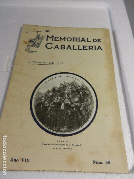 Militaria: REVISTA MEMORIAL DE CABALLER&Iacute;A A&Ntilde;O VIII N&Uacute;M. 80 FEBRERO DE 1923. SUMARIO