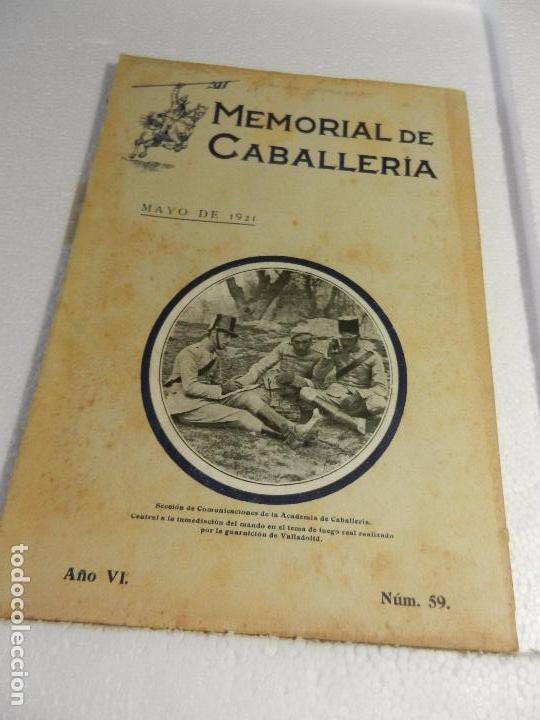 Militaria: REVISTA MEMORIAL DE CABALLER&Iacute;A A&Ntilde;O VI N&Uacute;M. 59 MAYO DE 1921. SUMARIO