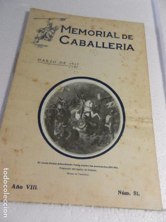 Militaria: REVISTA MEMORIAL DE CABALLER&Iacute;A A&Ntilde;O VIII N&Uacute;M. 81 MARZO DE 1923. SUMARIO