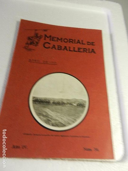 Militaria: REVISTA MEMORIAL DE CABALLER&Iacute;A A&Ntilde;O IV N&Uacute;M. 34 ABRIL DE 1919. SUMARIO