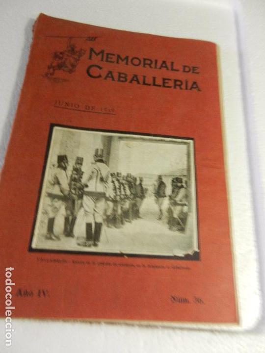 Militaria: REVISTA MEMORIAL DE CABALLER&Iacute;A A&Ntilde;O IV N&Uacute;M. 36 JUNIO DE 1919. SUMARIO