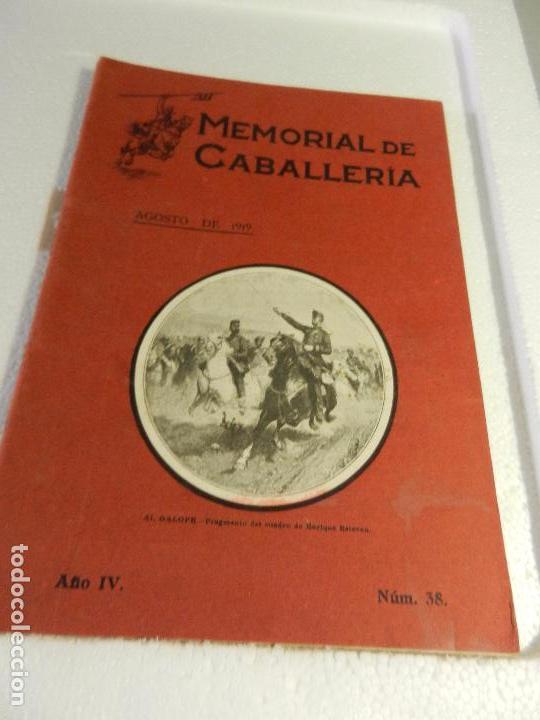 Militaria: REVISTA MEMORIAL DE CABALLER&Iacute;A A&Ntilde;O IV N&Uacute;M. 38 AGOSTO DE 1919. SUMARIO