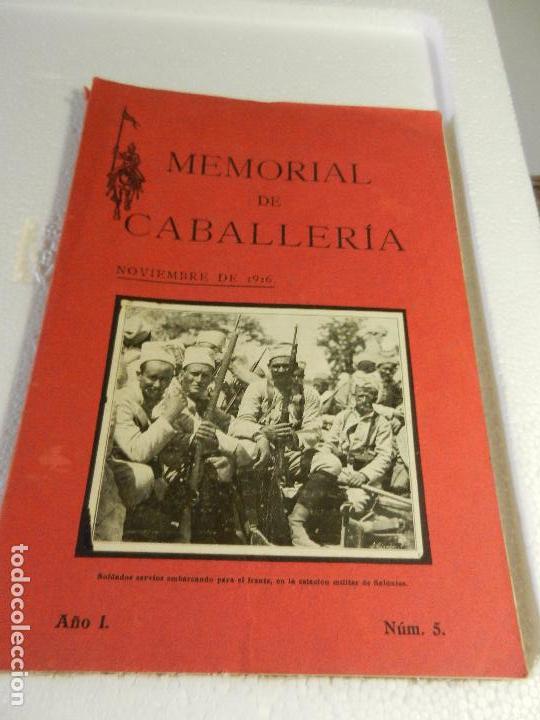Military Antiques: REVISTA MEMORIAL DE CABALLER&Iacute;A A&Ntilde;O I N&Uacute;M. 5 NOVIEMBRE DE 1916. SUMARIO
